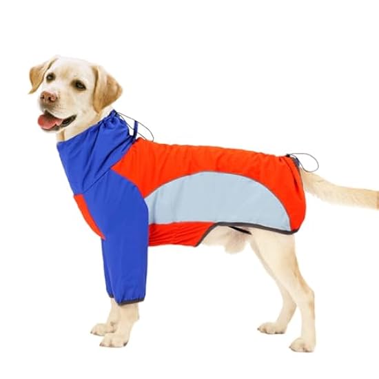 OUSHOP Warm Dog Coat Waterproof Reflective Fashion Soft Fleece Lined Dog Winter Jacket for Small Medium Large Dogs,M