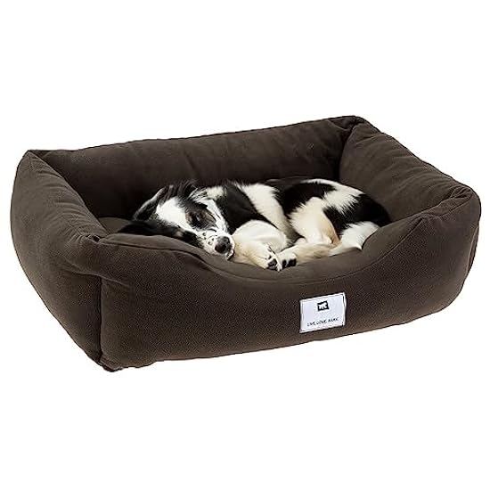Medium Dog Bed COCCOLO Microfleece 60 Soft, Washable Small Dog and Cat Bed, Grey